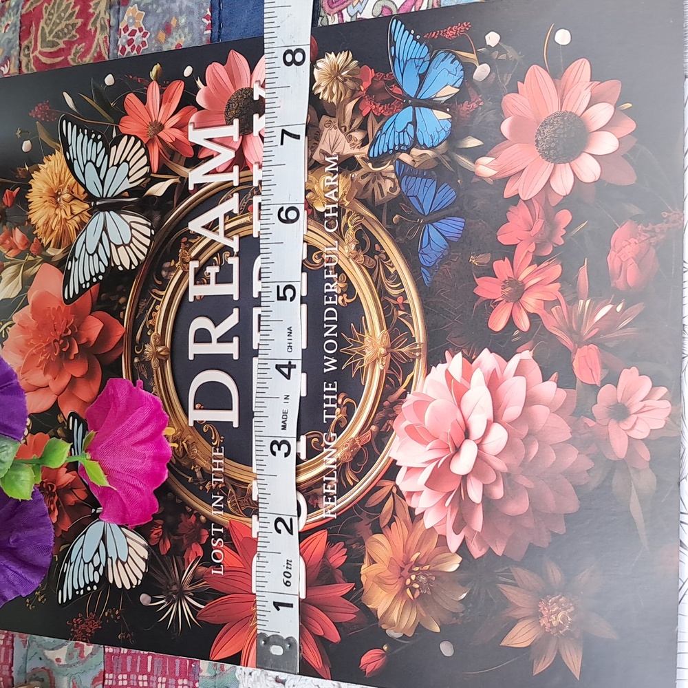 🆕DREAM BUTTERFLY in Flowers 🪻🦋🌺 Spiral Bound Coloring Book - Picture 10 of 12